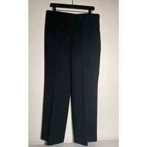 Talbots Heritage Pants Wide Leg Womens Size 12 Black Side Zipper